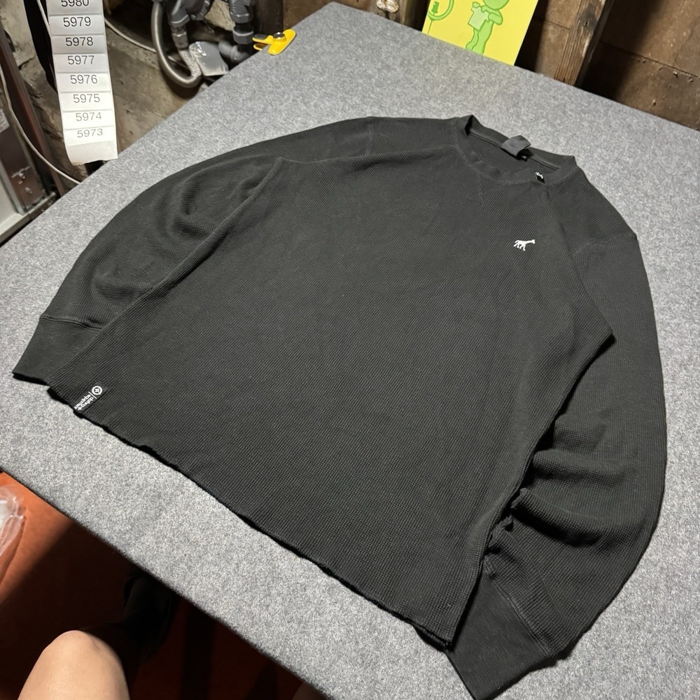 VTG Y2K LRG Equipment Thermal Logo Longsleeve Mens‎ 2XL Skater Grunge Goth